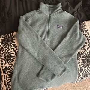 Ice Blue Patagonia half zip better sweater